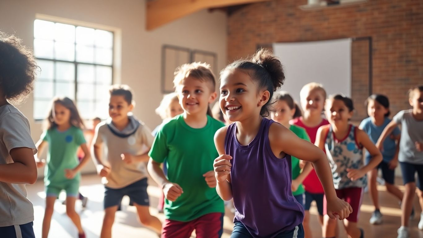 Schüler mit unterschiedlichen Fähigkeiten beim Sport