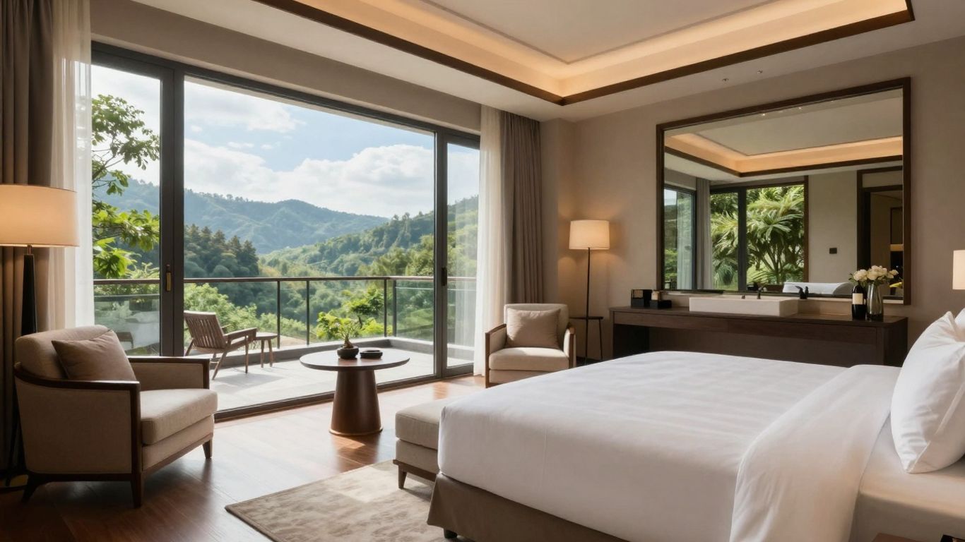 Luxuriöses besonderes Hotel mit Panoramablick