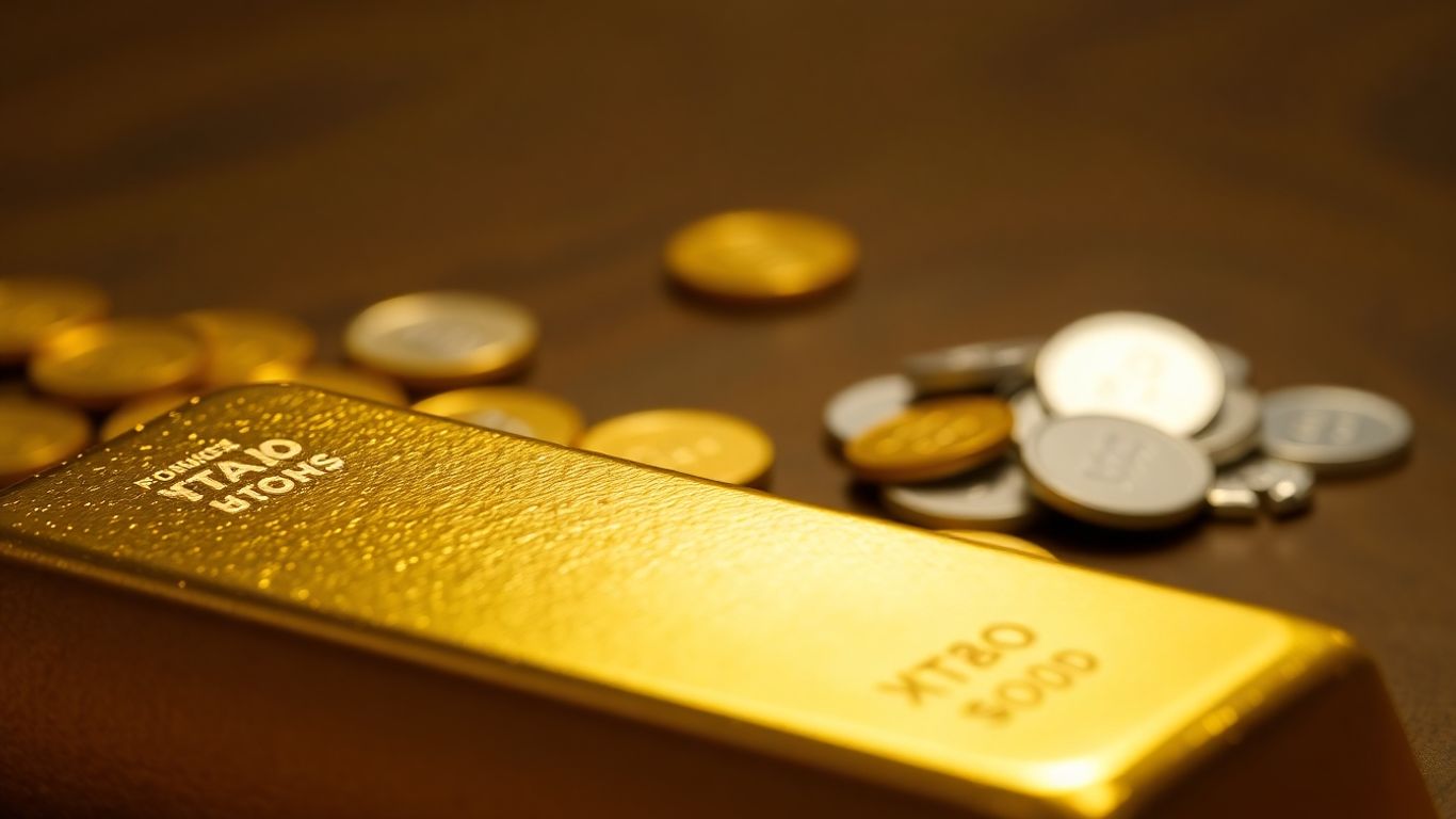 سبائك الذهب والعملات الفضية