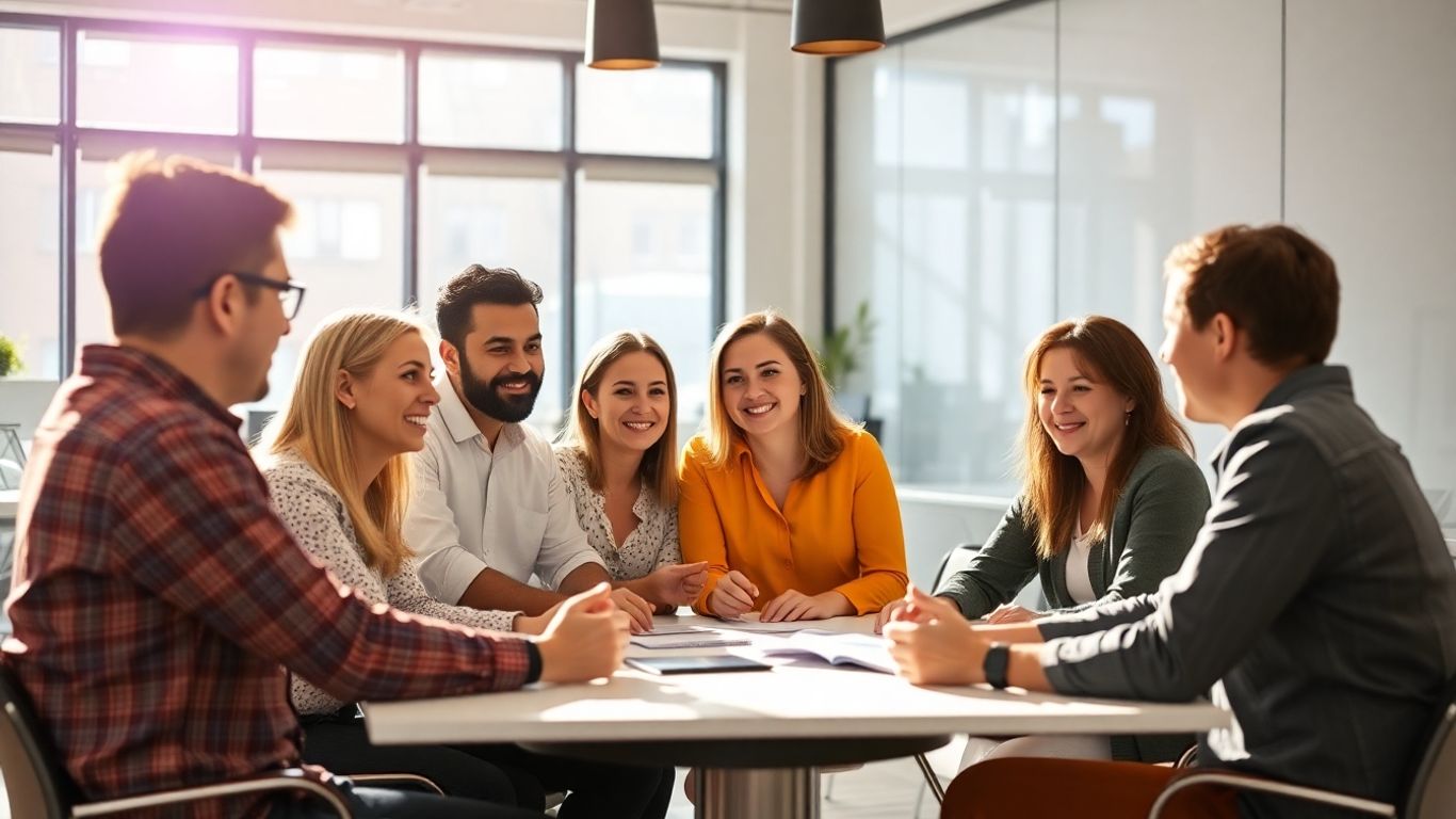 Australian entrepreneurs collaborating on business growth strategies.