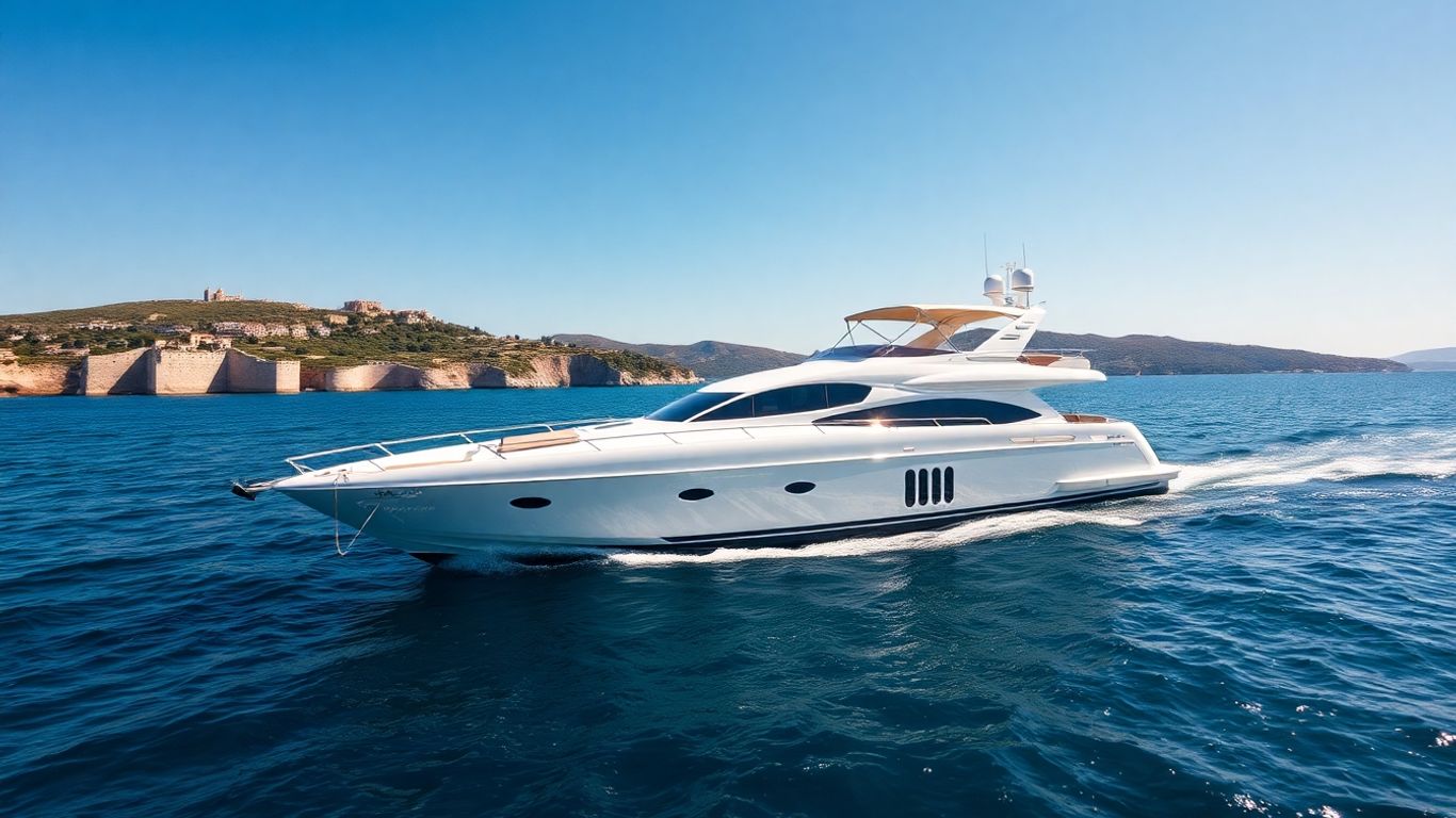 Luxury yacht sailing in Croatia