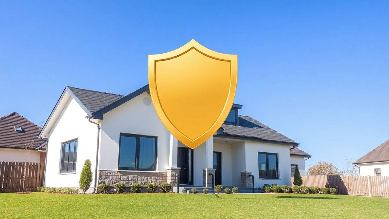 Casa segura con escudo protector