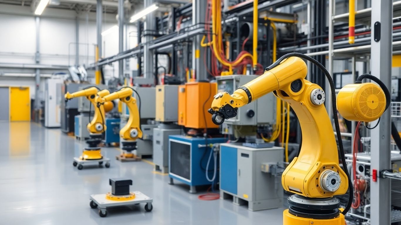 Industrielle Fertigung mit alten und neuen Systemen verbunden