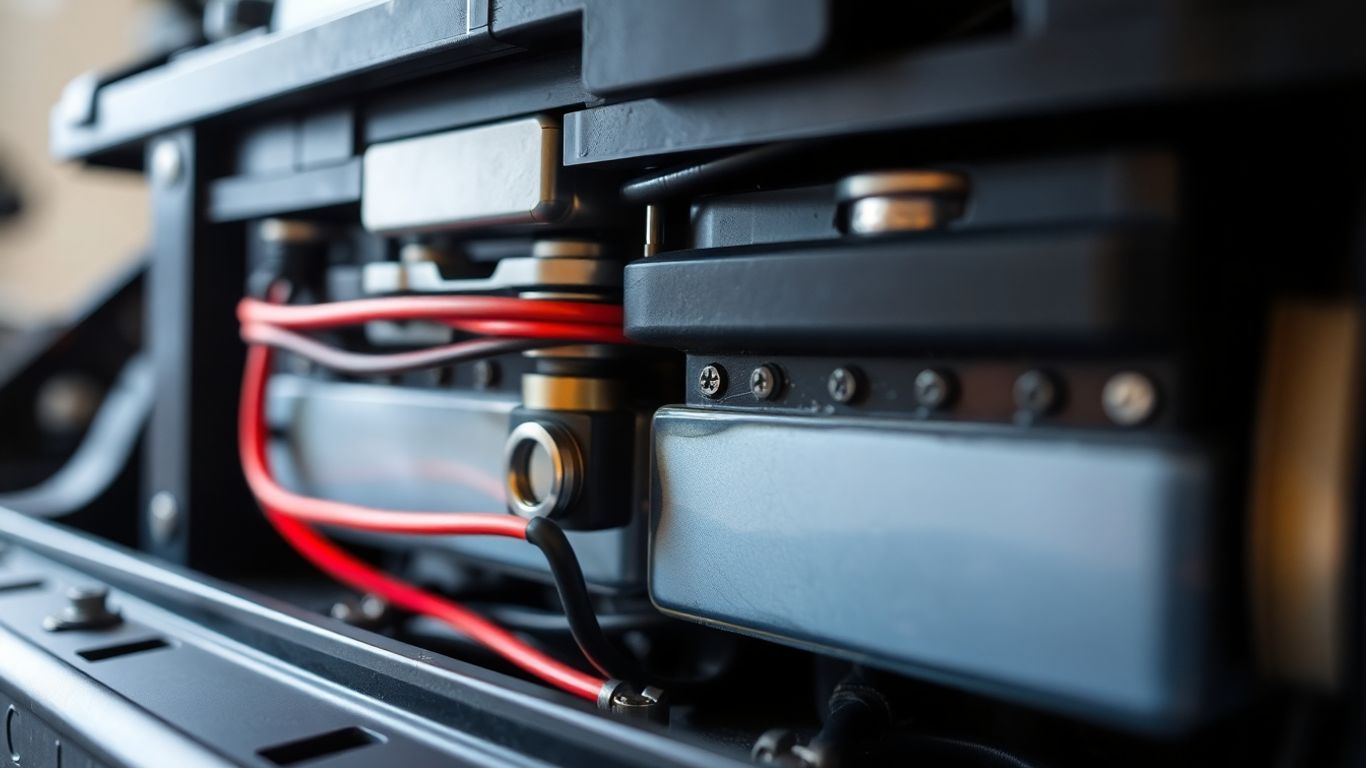 Structure interne d'une batterie de voiture électrique