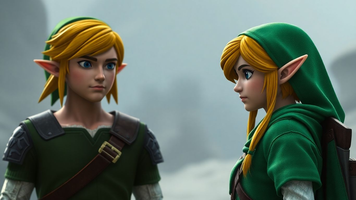 Premières fuites visuelles de Link et Zelda dans le film Zelda.