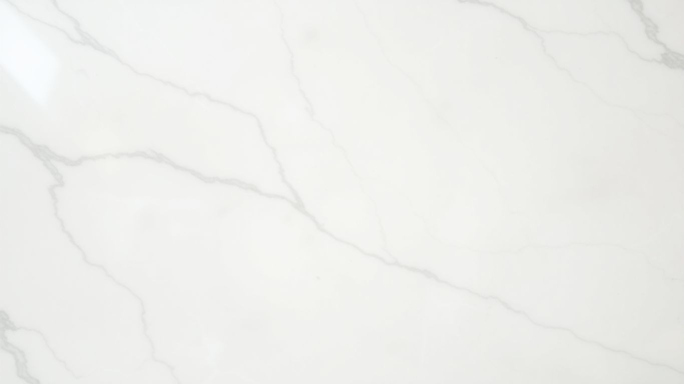 Polished white pearl marble with subtle grey veining.