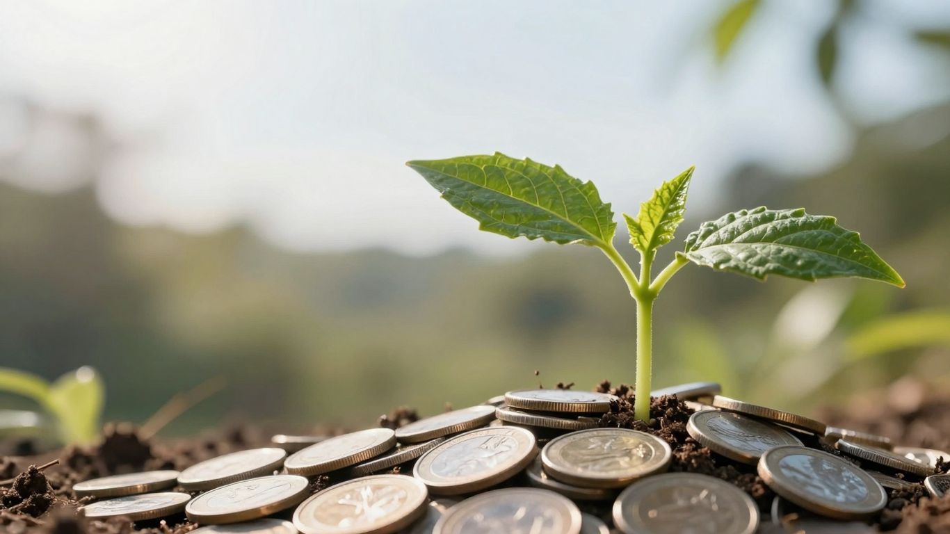 Creștere financiară prin investiții verzi.