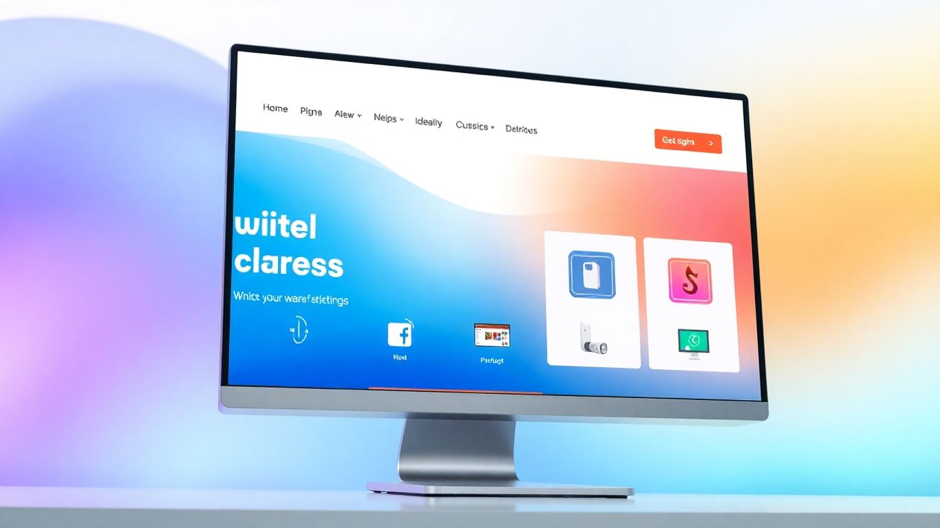 Digital products website interface