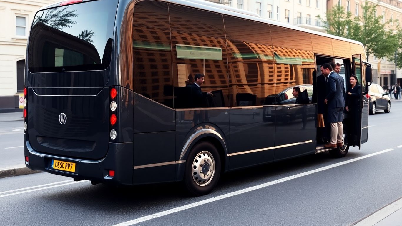 Luxury minibus ready for premium travel in Slough.