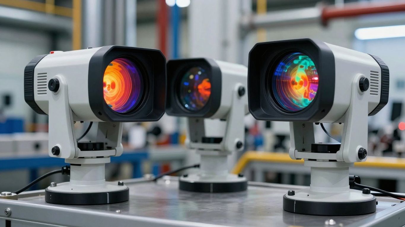 Advanced thermal imaging cameras in industrial settings.