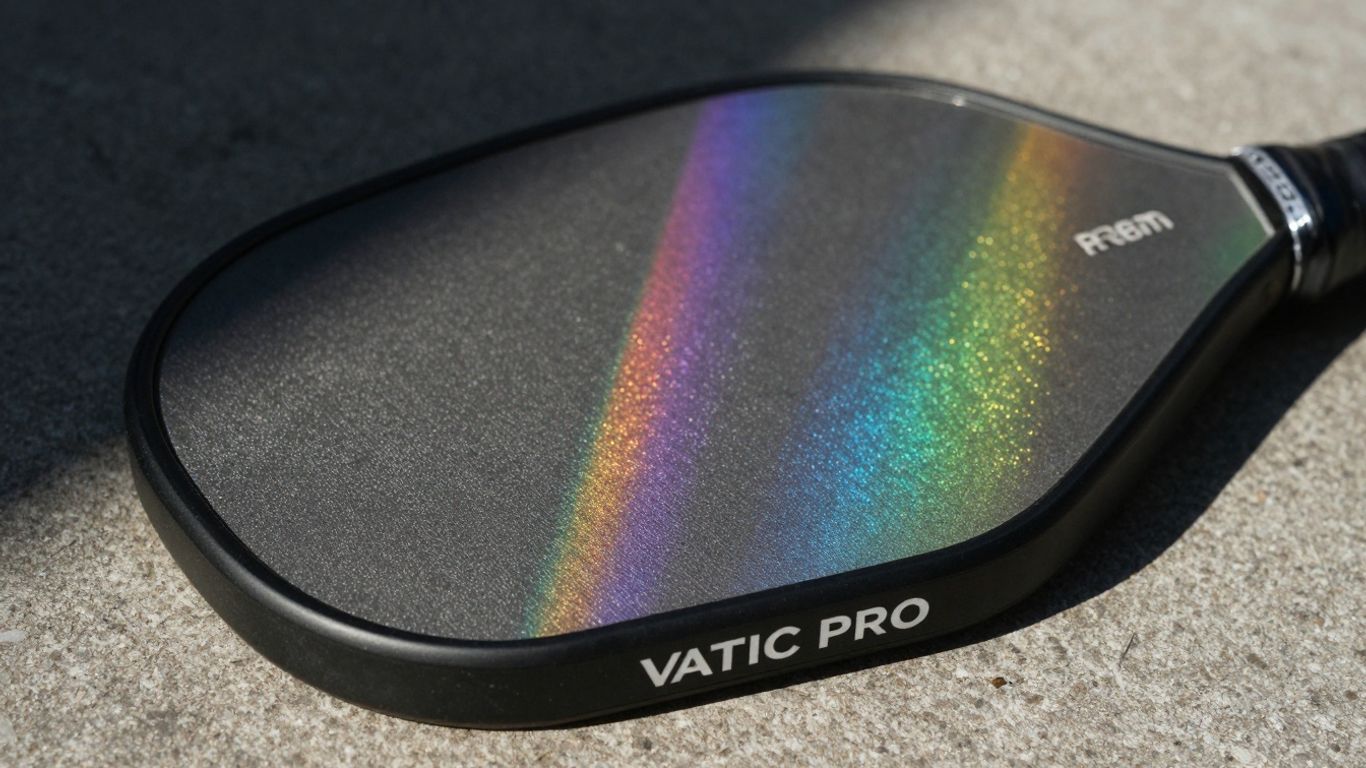 Vatic Pro Prism pickleball paddle with prism effect.