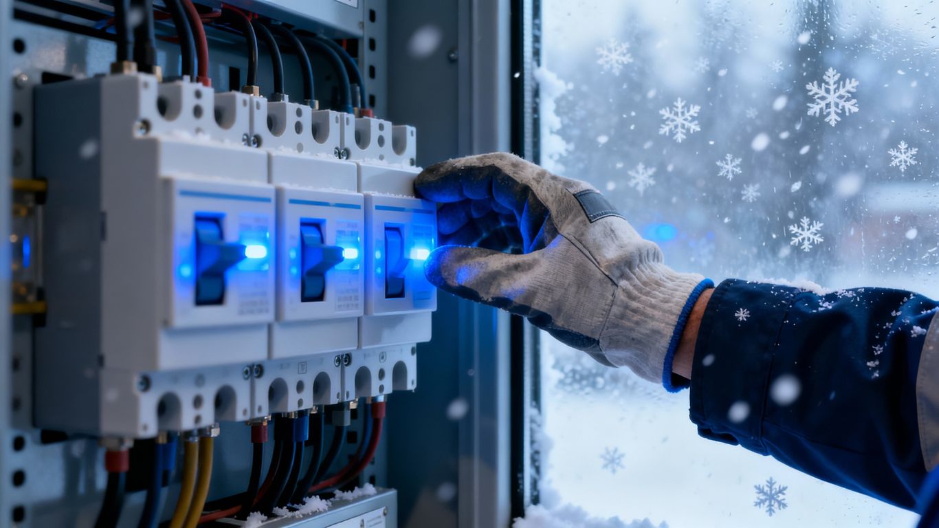 Winter electrical panel upgrade