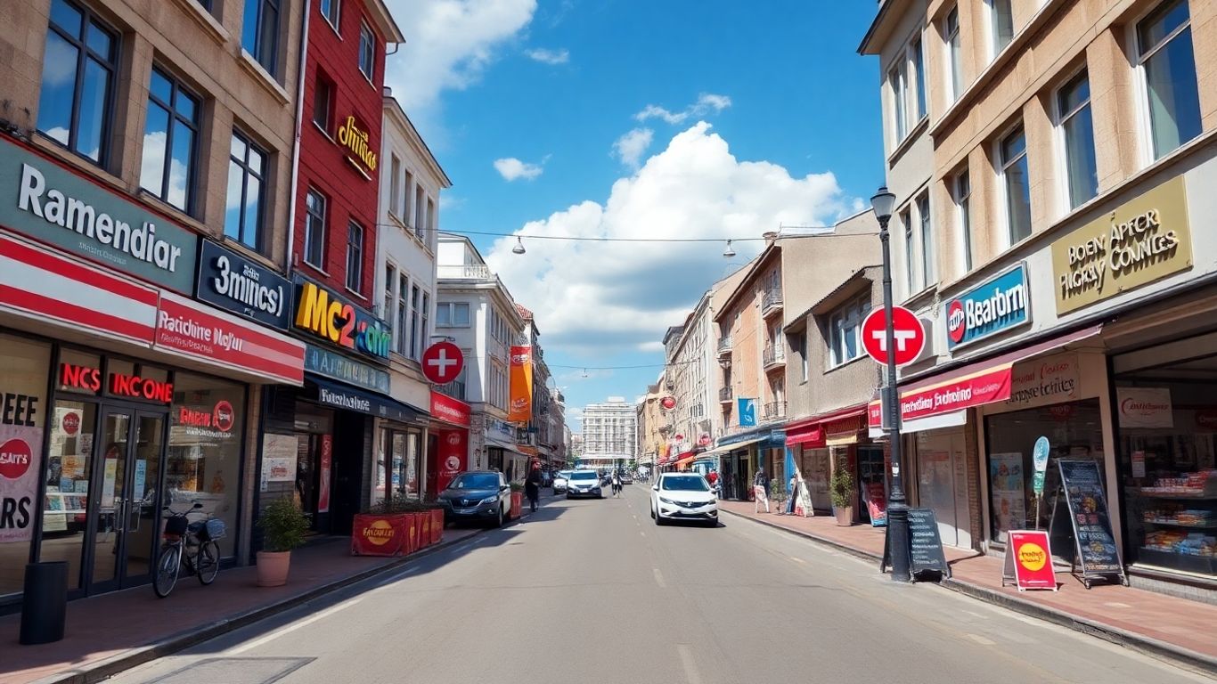 Expansiunea francizelor naționale în România, imagini cu magazine.