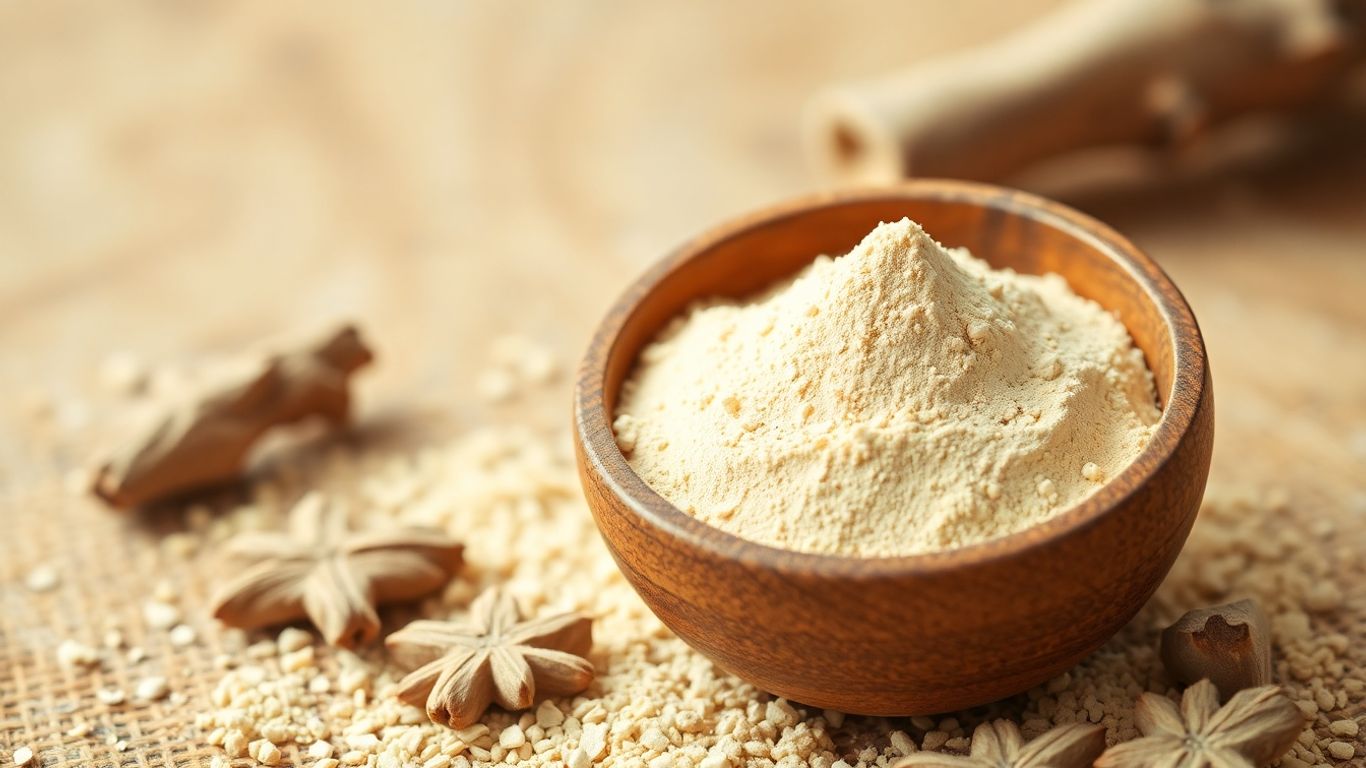 Sandalwood powder in a bowl for face glow.