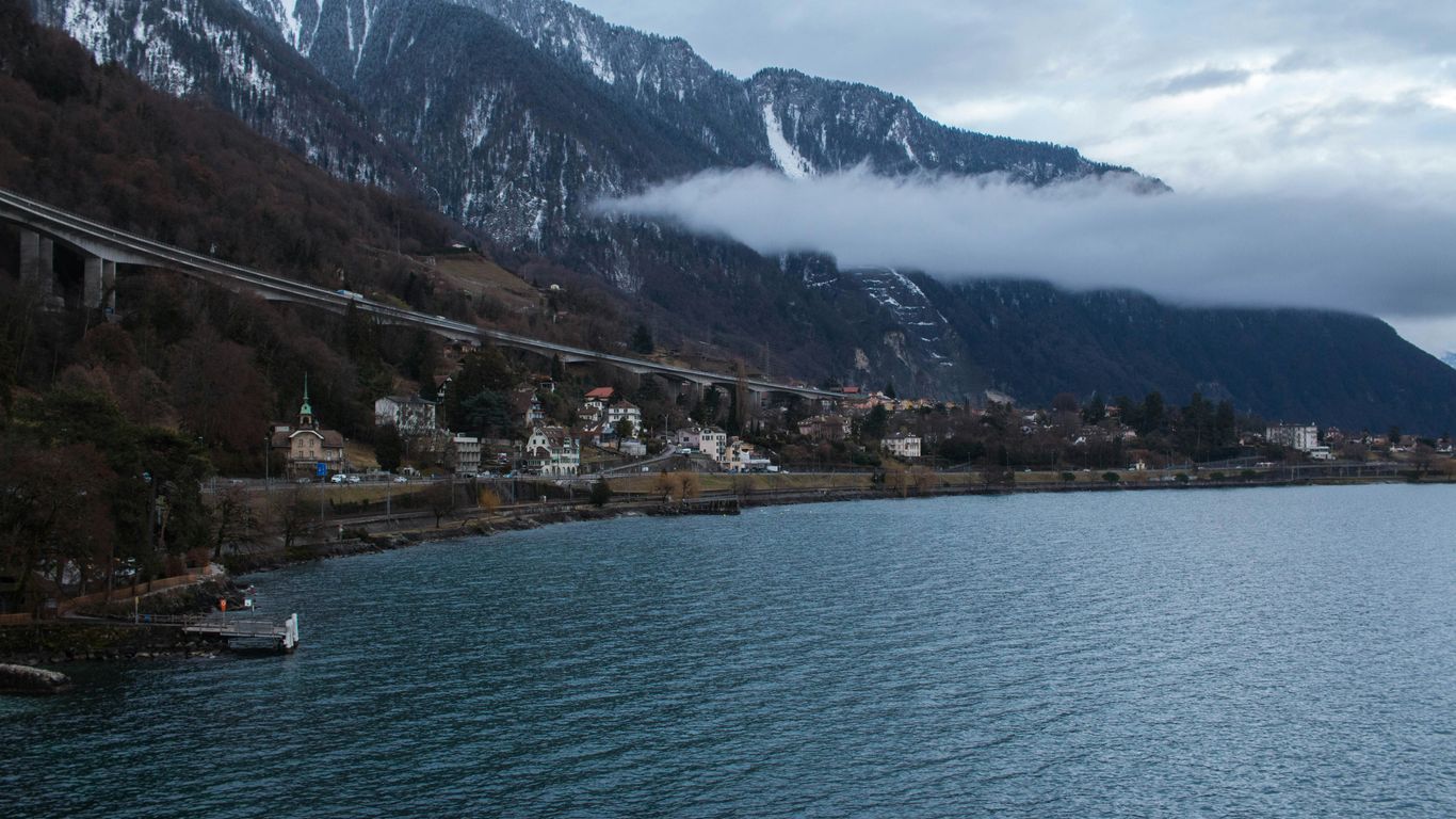 houses in front of body of water