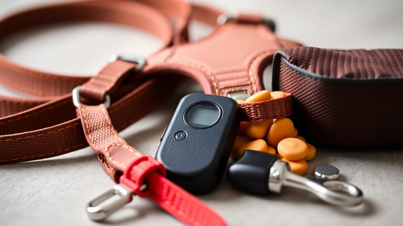Dog training equipment and tools.