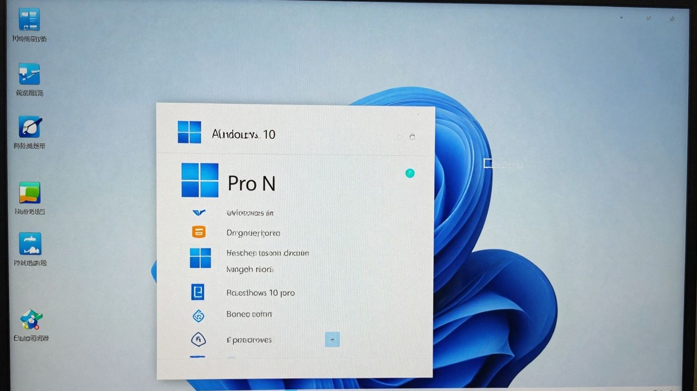 Interfaz de Windows 10 Pro N