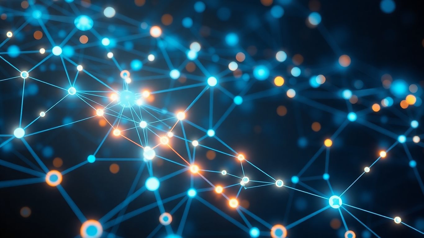 Blockchain securing IoT devices and data flow.