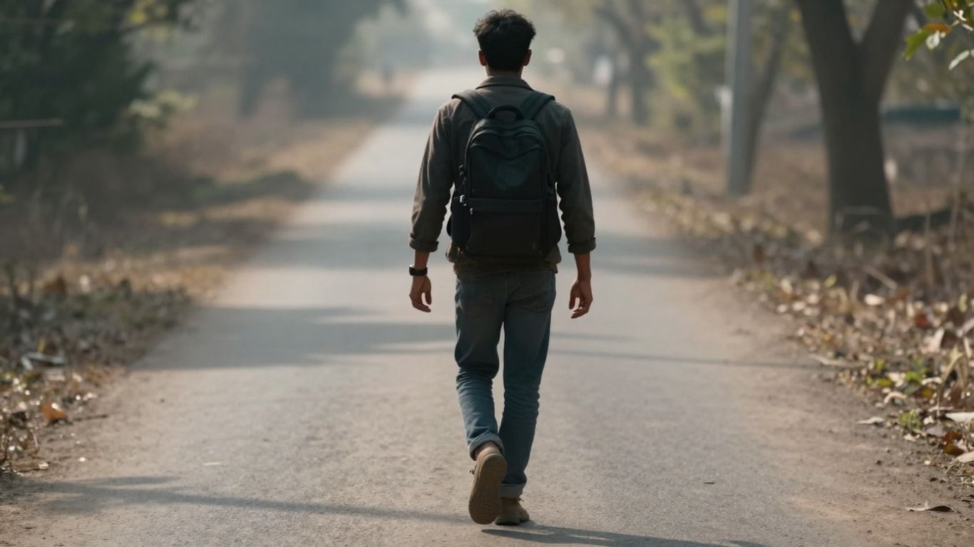 Persoană luând o decizie importantă pentru viitorul său.