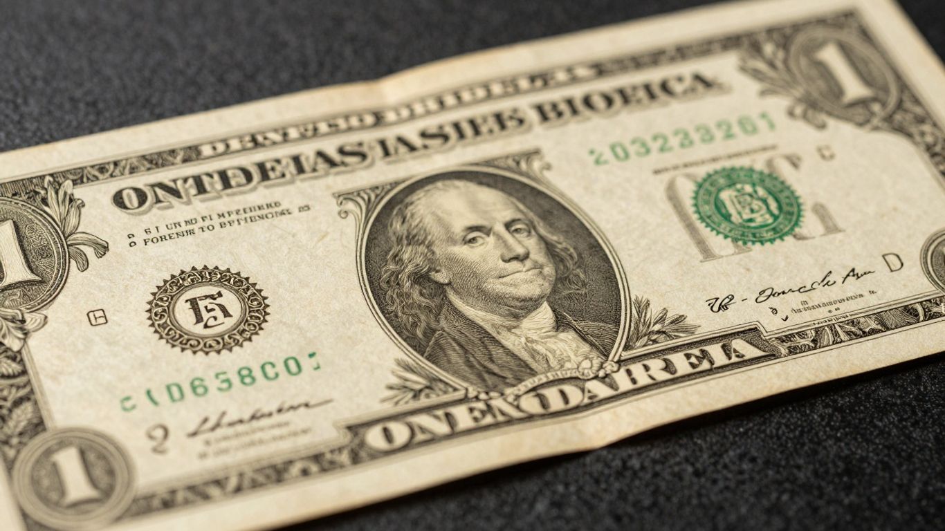 Gold certificate currency bill close-up