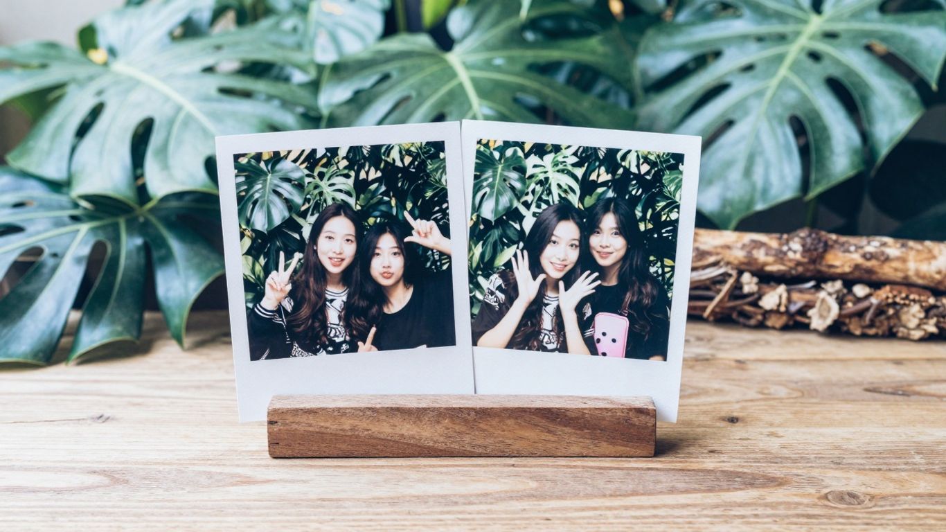 DIY Fotobox Hintergrund mit natürlichen Elementen