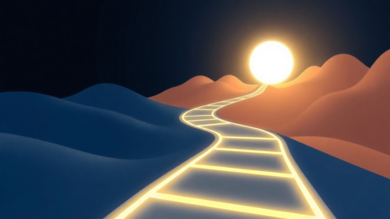 Digital pathway guiding users towards search engine success.