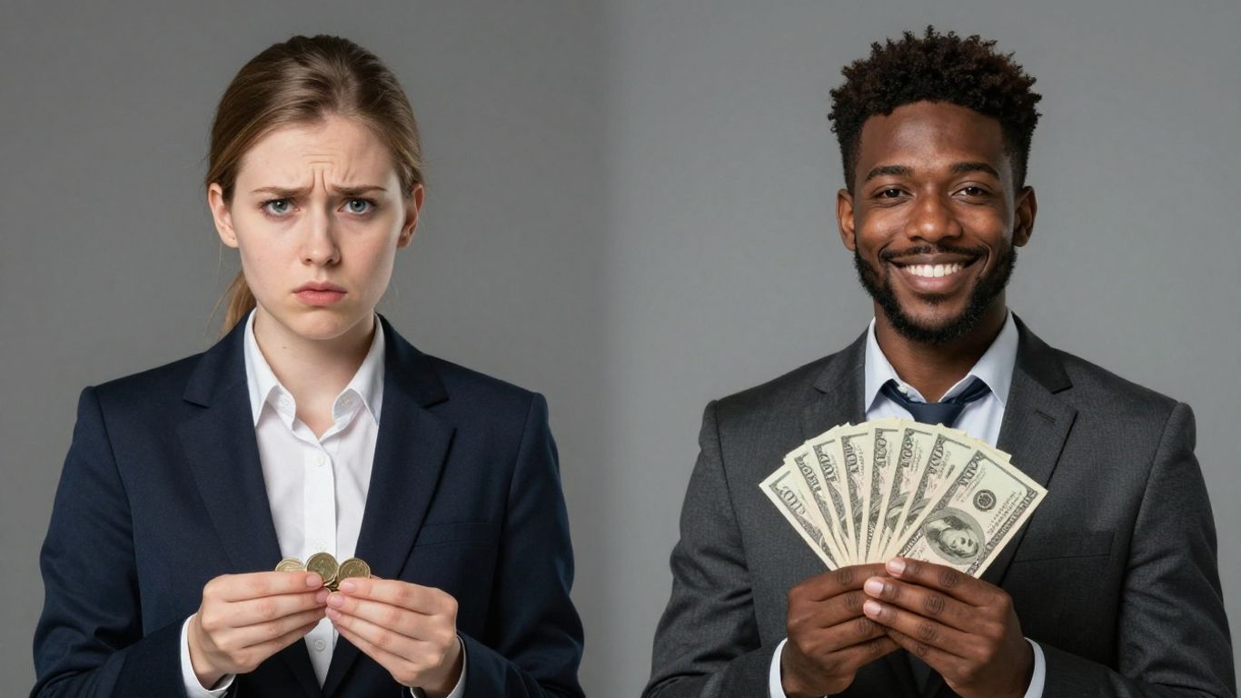 Vergleich von Gehalt und Abzügen bei Zeitarbeit und Festanstellung.