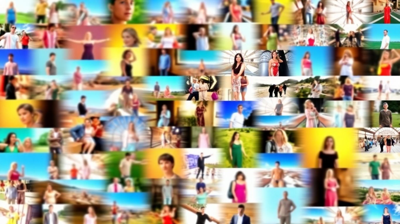 Photos transforming into a video