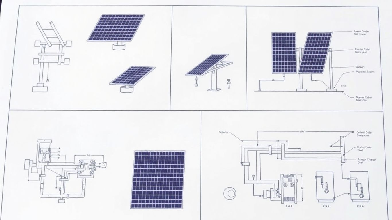 Photovoltaic installation technical file: diagram and components