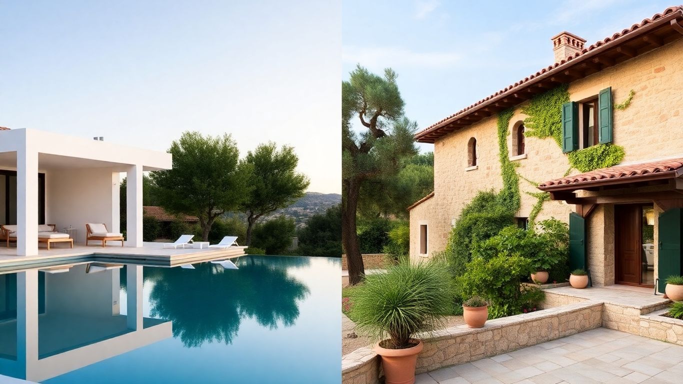 Luxury villas, Phuket versus Mediterranean styles