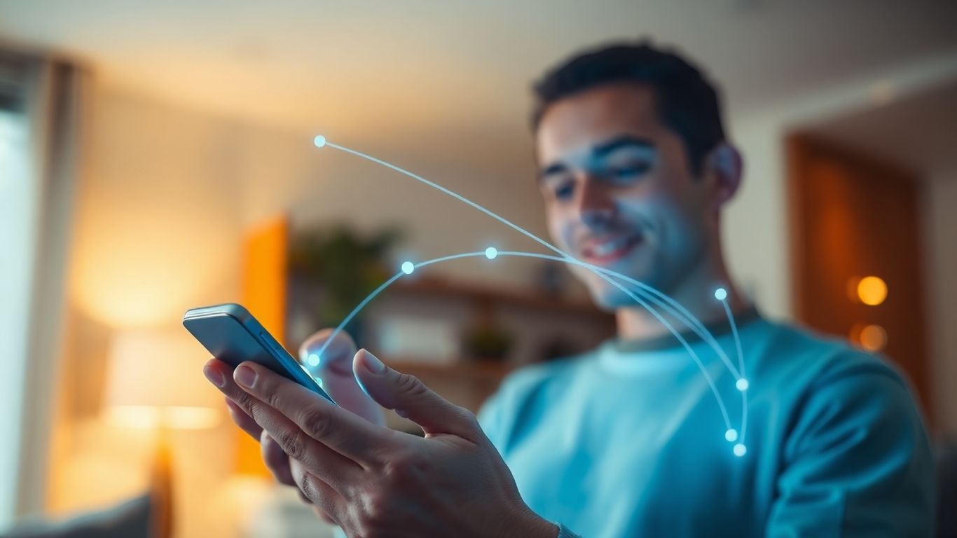 Person customizing Google Assistant on a smartphone.