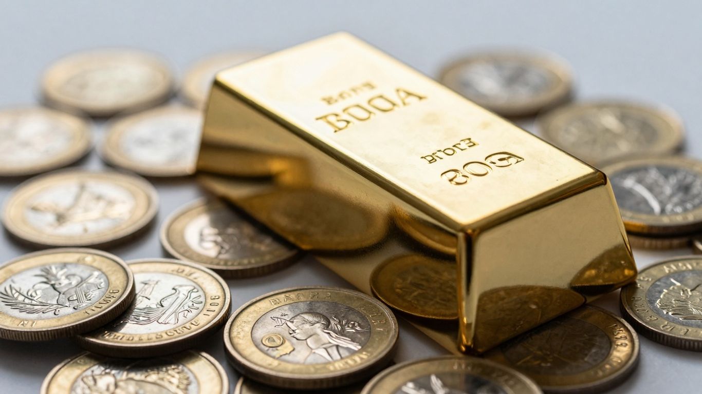 用於投資的金條和金幣。