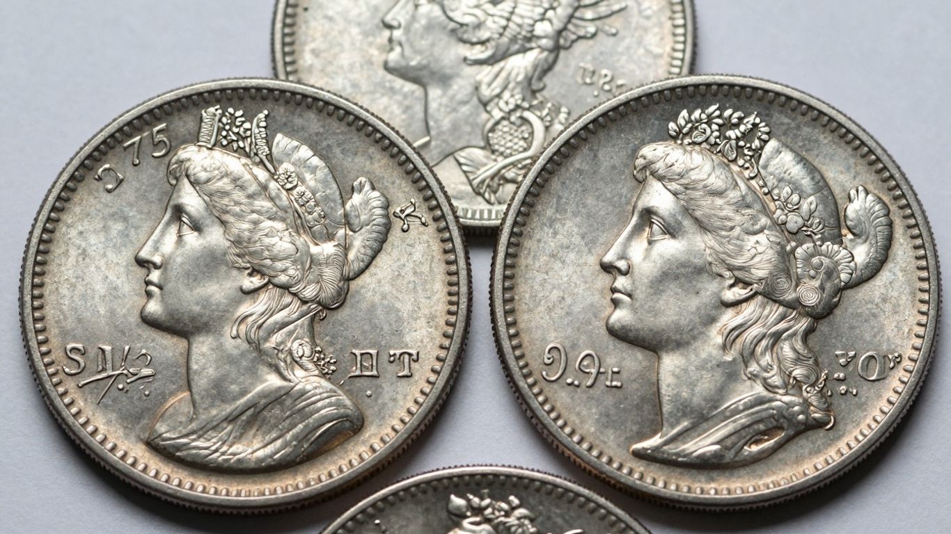 Seated Liberty silver dollars