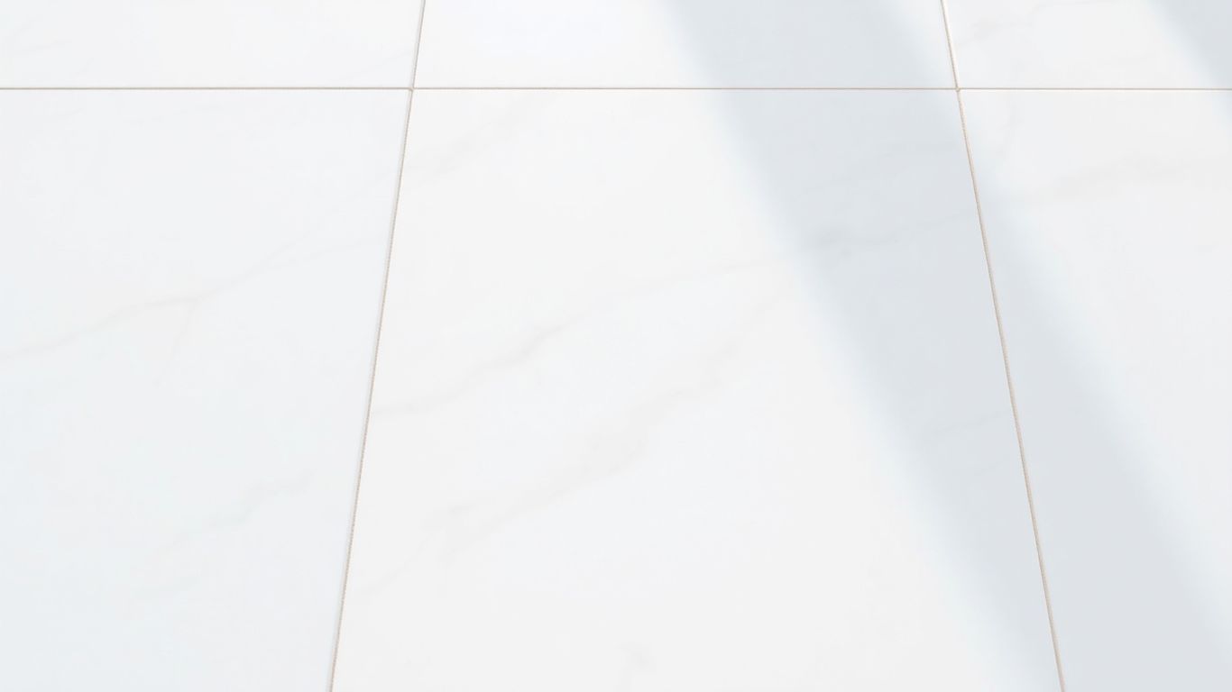 Clean marble tile grout with sunlight