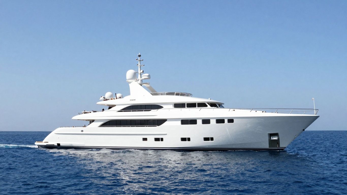 My Seanna luxury superyacht on the ocean.