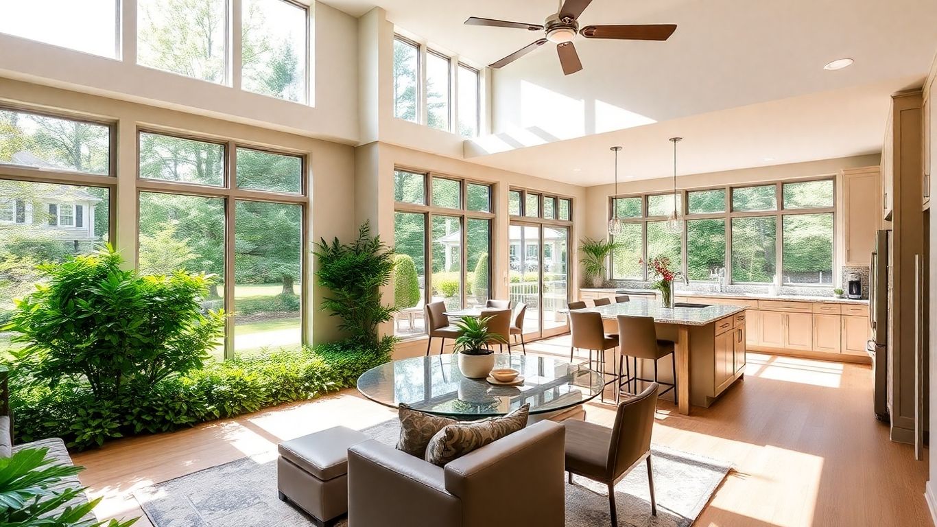 Chastain Park home remodeling with modern kitchen and living area.
