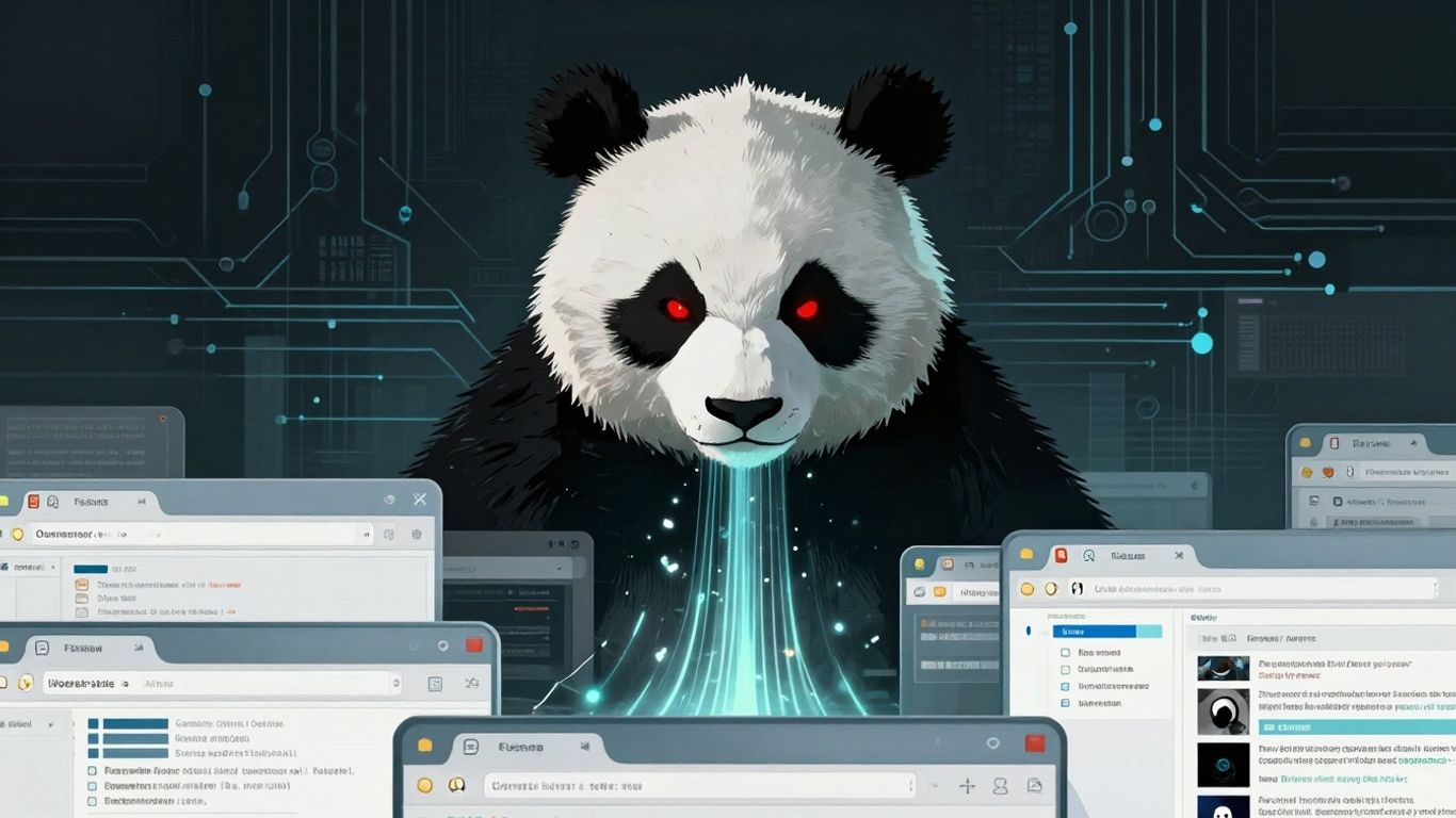 Panda spyware infecting browser users' data.