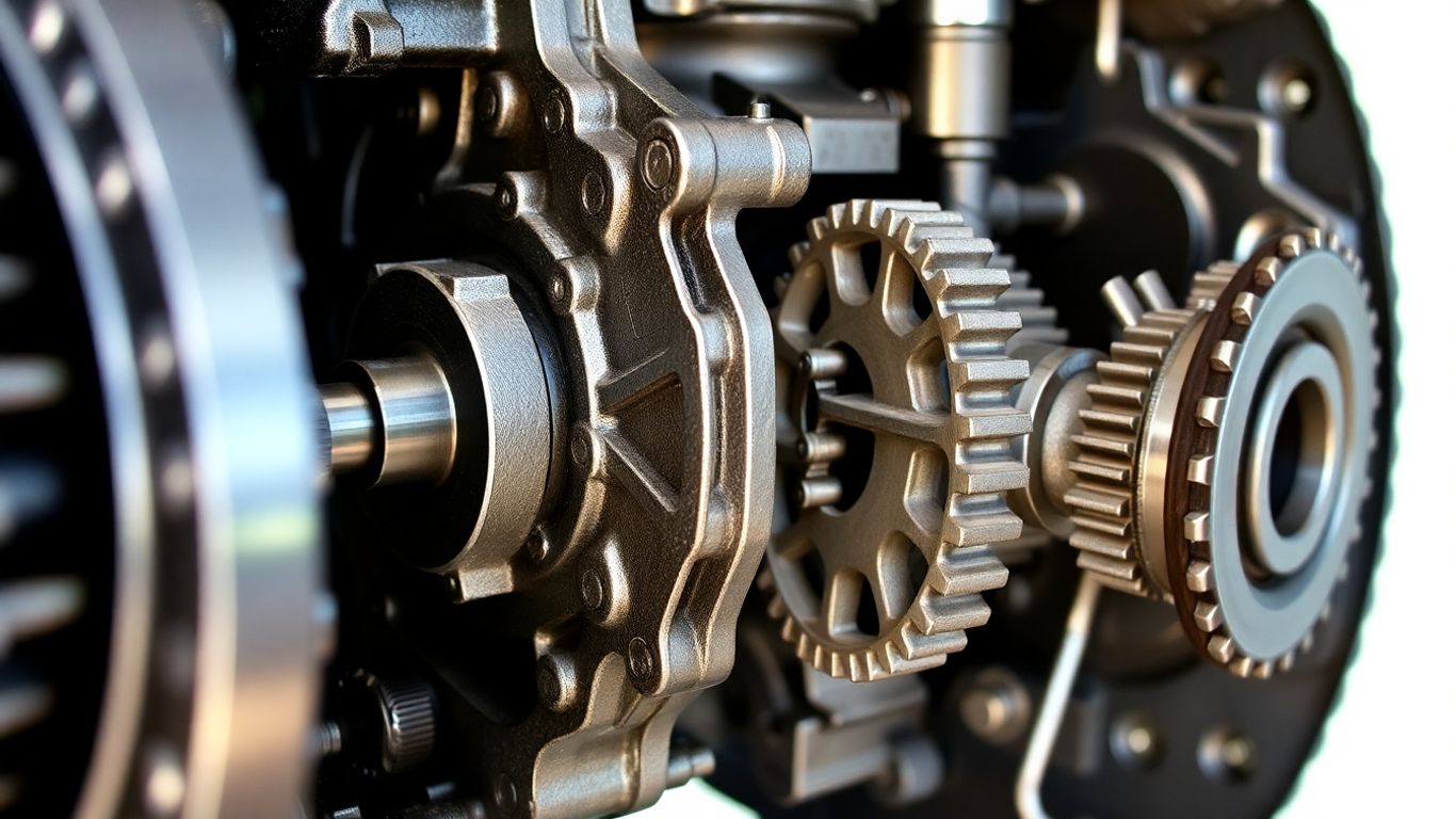 Differential center and transfer case components