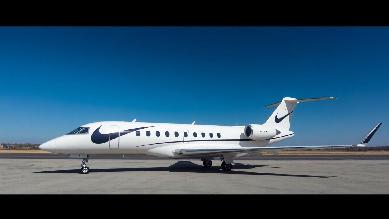Nike jet aircraft on tarmac