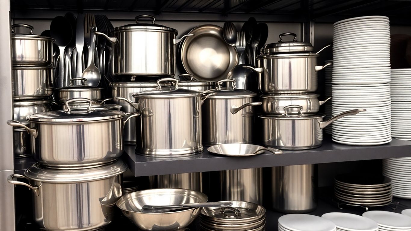 Professional catering equipment and kitchen supplies.