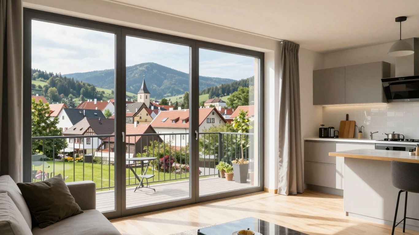 Ferienwohnung in Wernigerode mit Bergblick
