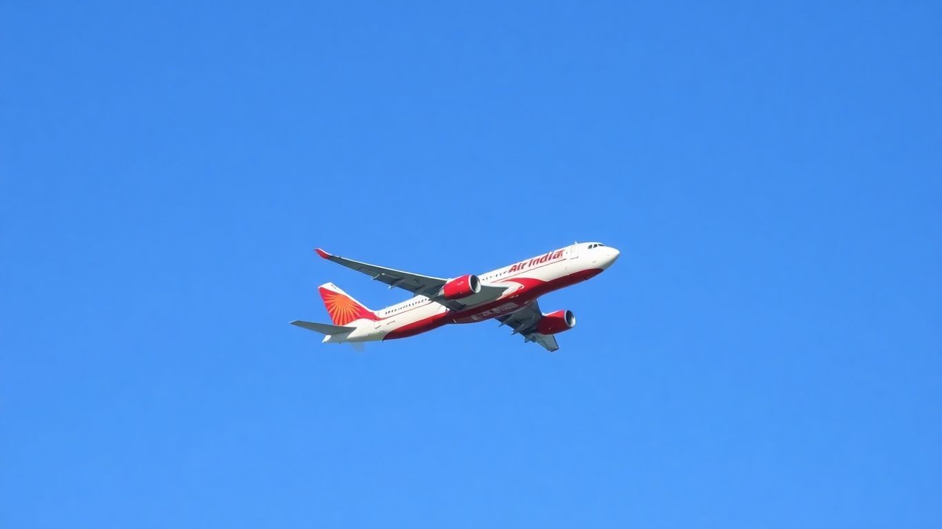 Air India airplane in flight
