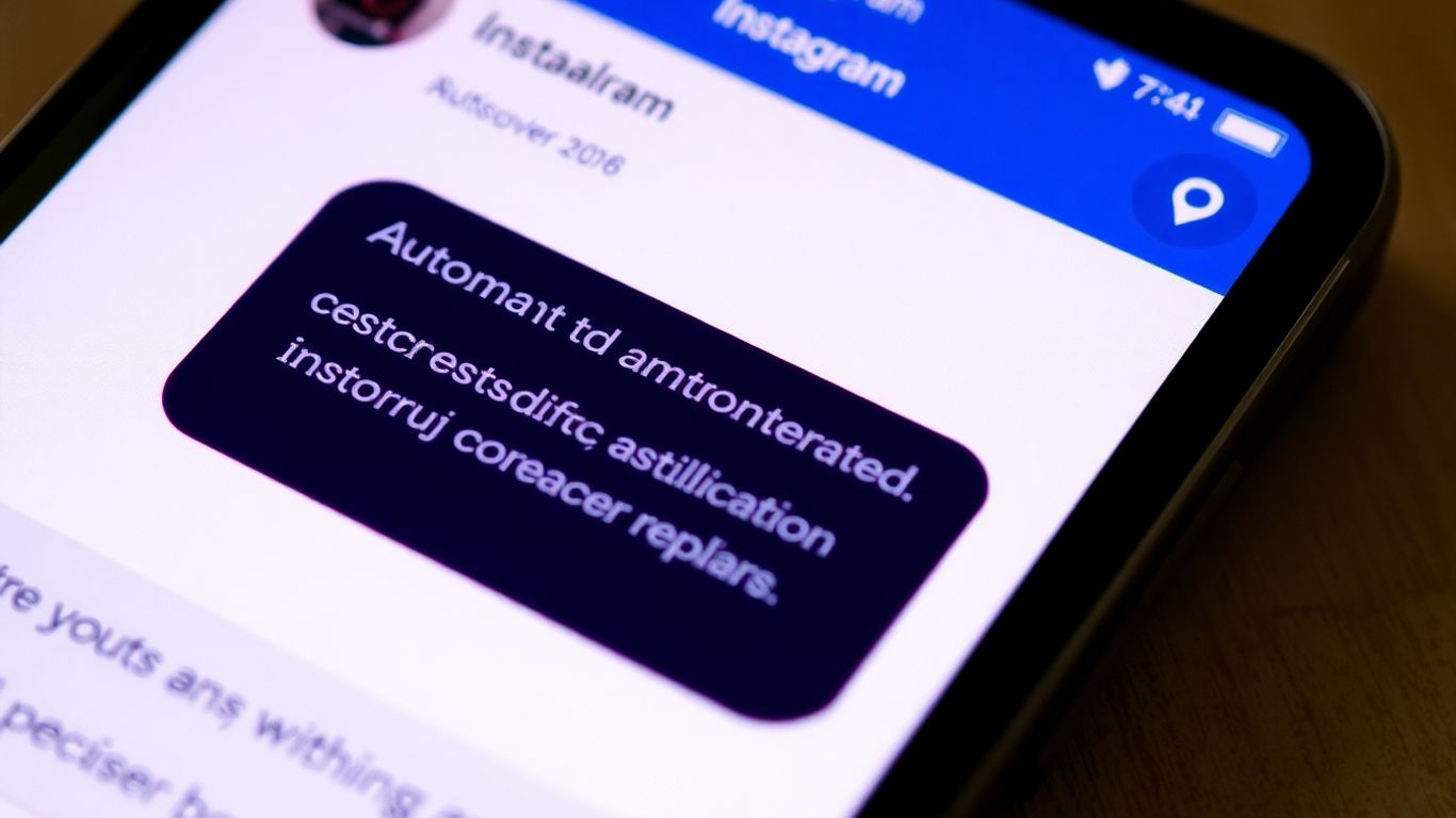 Instagram DM automation conversation on a phone screen.