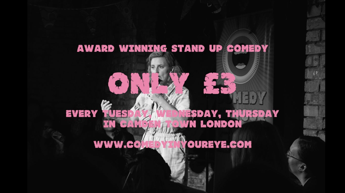 Award winning stand up comedy event for only £3 in London.