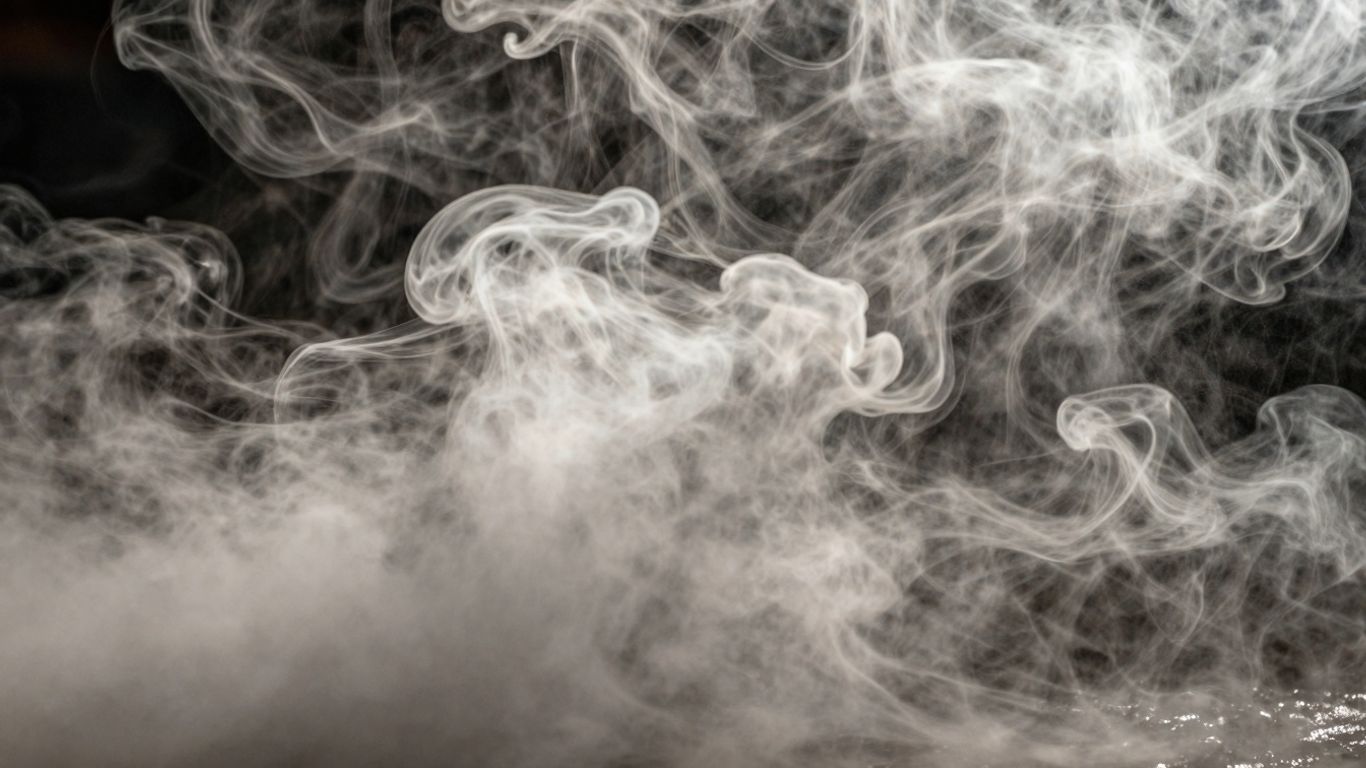 Dichte Dampfwolken beim Cloud Chasing