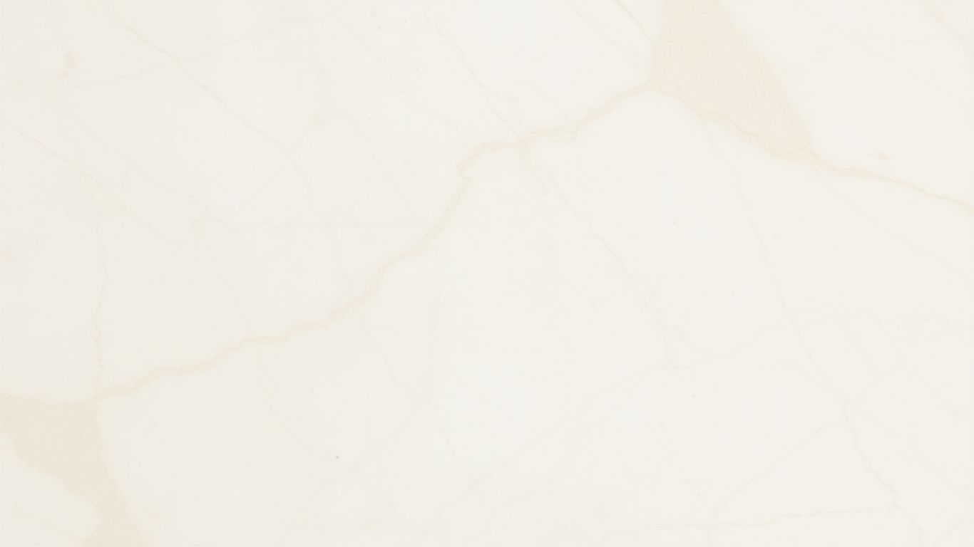 Polished Turkish Botticino marble with creamy beige and brown veins.