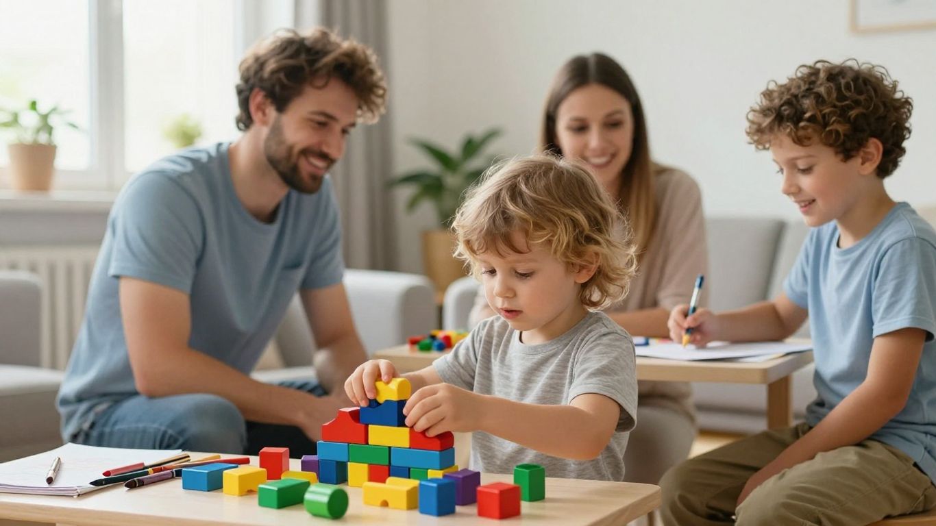 Child discovering learning strengths through play and exploration.