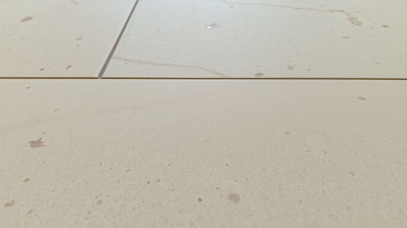 Tumbled travertine tile texture and earthy tones.