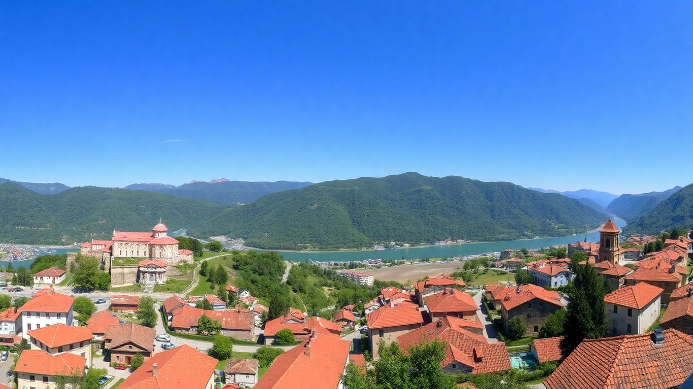 Kutaisi i okolice - zabytkowe klasztory i zielone wzgórza Gruzji.