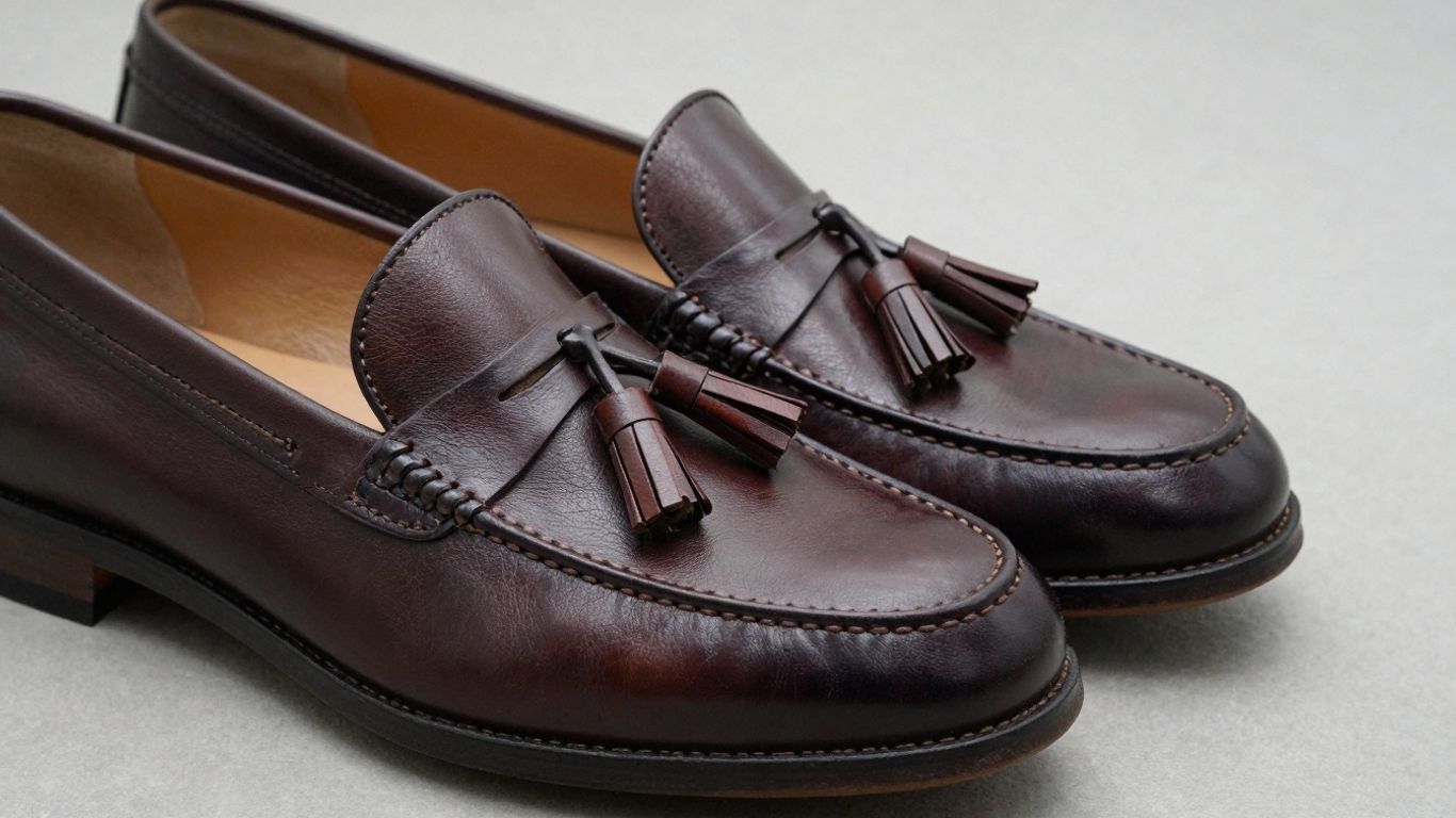 Penny loafers and tassel loafers side-by-side.
